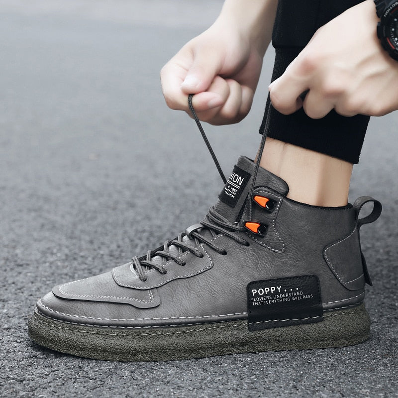 RAGNAR 'The Viking' leather sneakers