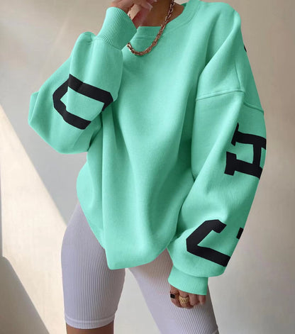 women's clothing sweatshirt letter