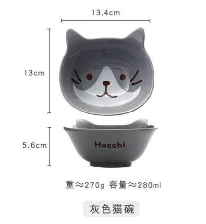 F Bowl super cute cat ceramic sauce dish 14:29#F Bowl
