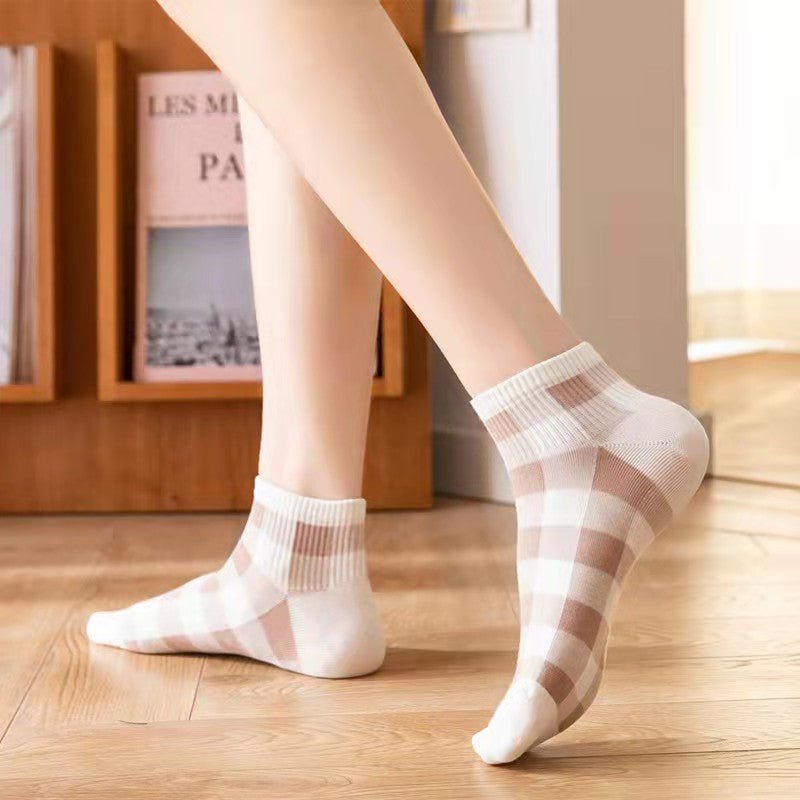 women's thin cotton socks 5pairs lot