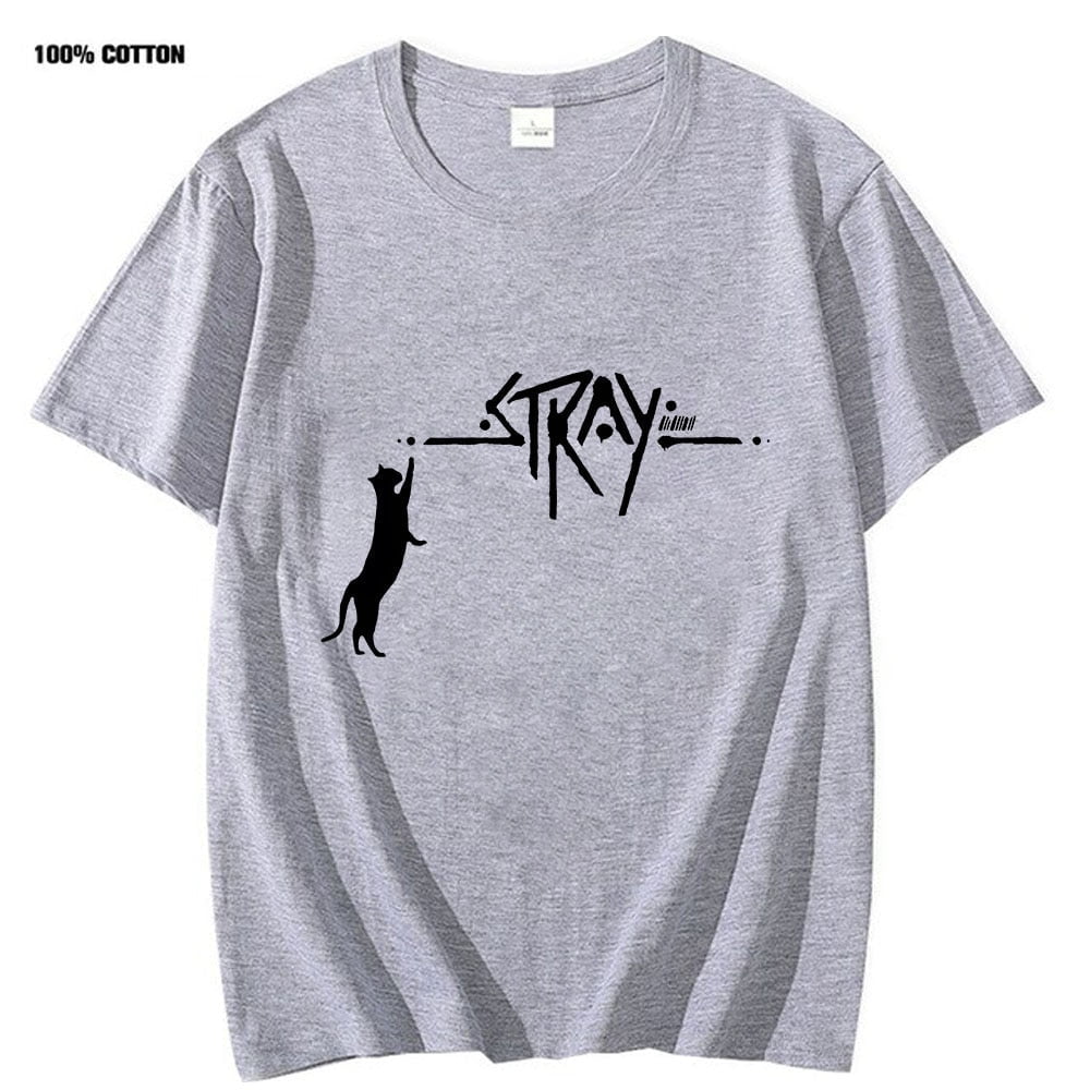 gray / XS Men's Shirt Stray Cat Game 14:173#gray;5:100014066