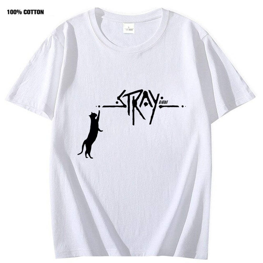 white / XS Men's Shirt Stray Cat Game 14:771#white;5:100014066