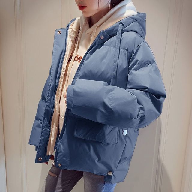jacket for women Fog blue / S Jacket for Women Winter Coats Solid JWH:6802811767302.01