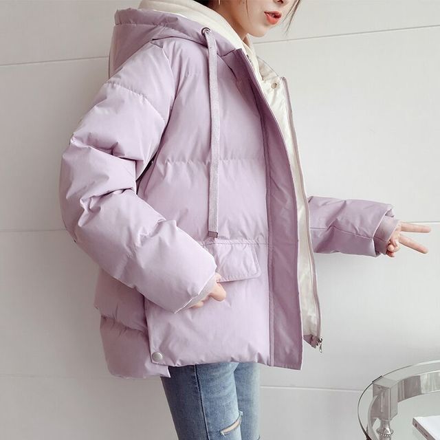 jacket for women Pink / S Jacket for Women Winter Coats Solid JWH:6802811767302.16