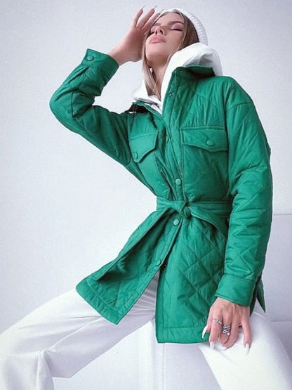 women'swWinter jacket super hot Green / XS women's winter jacket super hot WWS:6804365533245.21