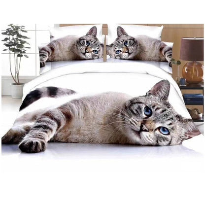 3D Cat Duvet Set