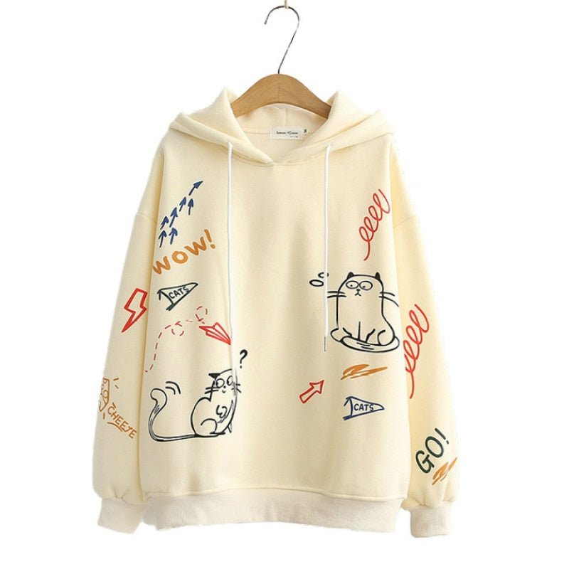 cat hoodie dress, sweatdress, women sweat dress, cat women hoodie dress Khaki / One Size men's hoodie with Wow Cat KHW-WCH-124-CF42