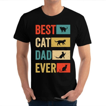 cat t-shirt, t-shirt, men tshirt b-5 / S T shirt Best Cat Dad Ever