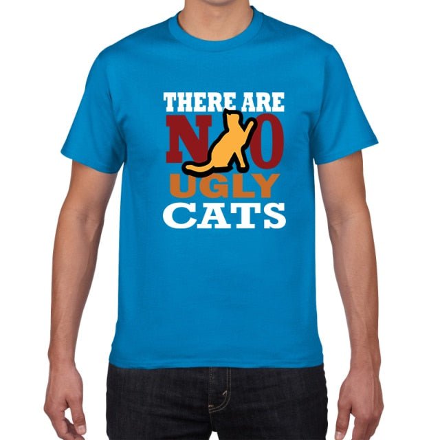 cat t-shirt, t-shirt, men tshirt F897MTdiamond blue / S Blue men's t shirts NUD: 0021733647349.01