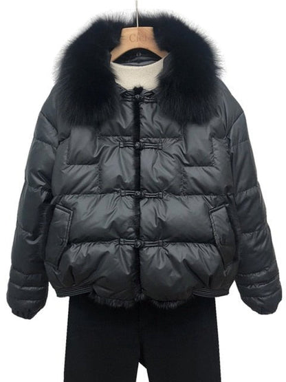 Winter jackets for women Winter Jackets for Women Real Fox Fur Collar