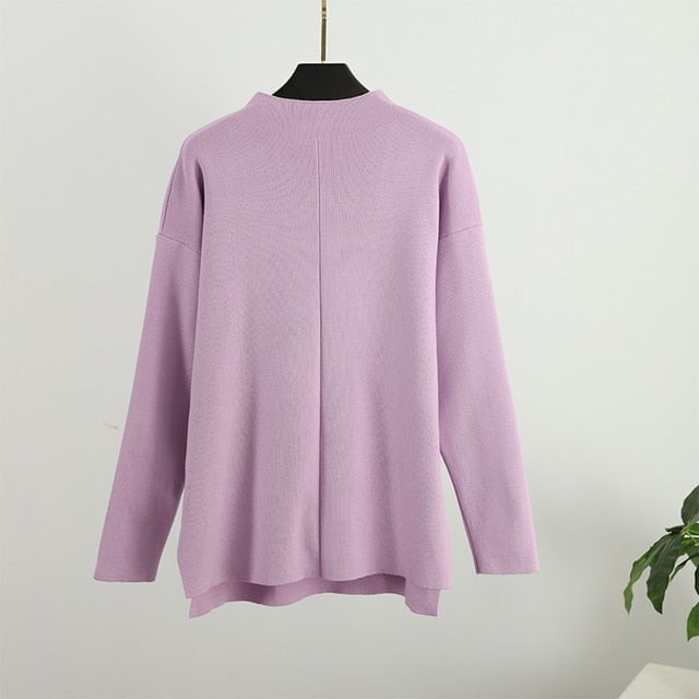 Ladies Knit Pant sets Purple Top / S Ladies knit pant sets LPS:803336973643.10