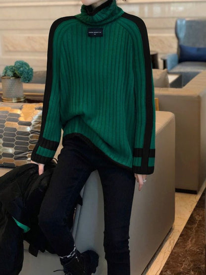 How to wear oversized sweaters plus size women's oversized turtleneck sweater green