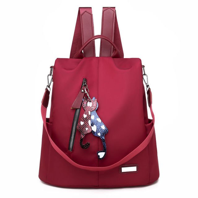 cat bag, cat backpack, cat backbag, ladies cat backpack, women backpack , cat leather bag, ladies bag Ladies Cat Backpack.