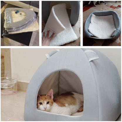 Cat Bed, Cat Bed Cave, Cat Covered Bed Cat Hurt Cave
