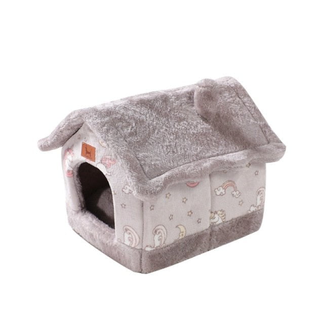Cat Bed, Cat Bed Cave, Cat Covered Bed, House Cat Bed 2 / M 48x40x39cm Foldable Cat House
