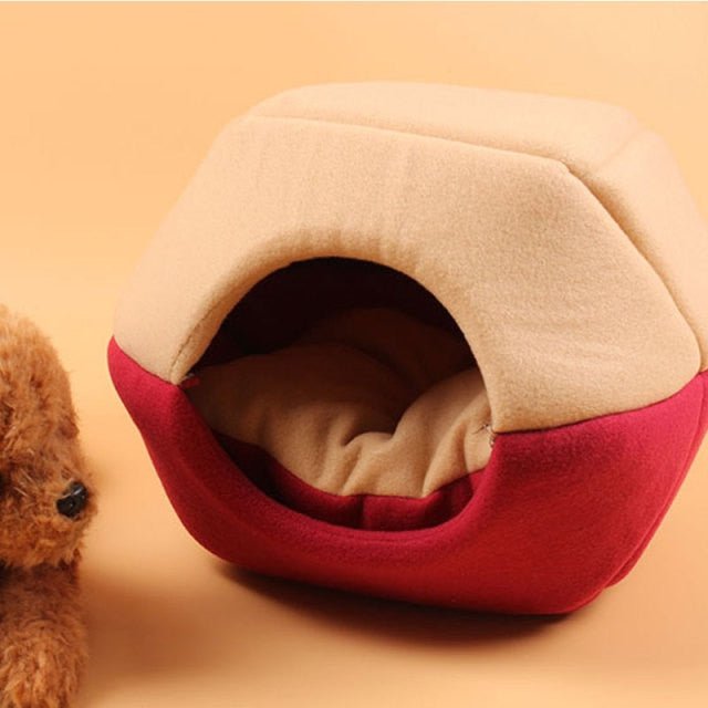 Cat Bed, Cat Bed Cave, Cat Covered Bed, House Cat Bed Cat Bed Red House