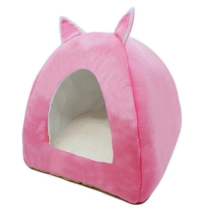Cat Bed, Cat Bed Cave, Cat Covered Bed Pink / M 33cm 33cm 38cm Cat Hurt Cave