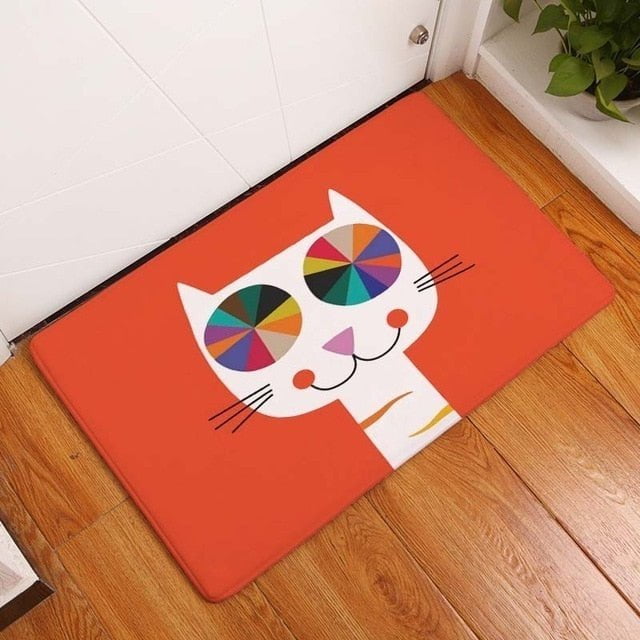 cat floor mat, doormat, cat carpet 5 / 40x60cm FUNNY Cat Floor Mat