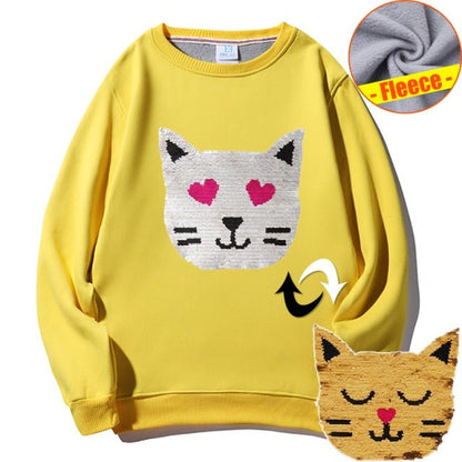 cat hoodie, women cat hoodie, sweatshirt, women cat sweatshirt yellow O-neck / EUR-XS winter sweatshirts meow MCW:0026518769165.07