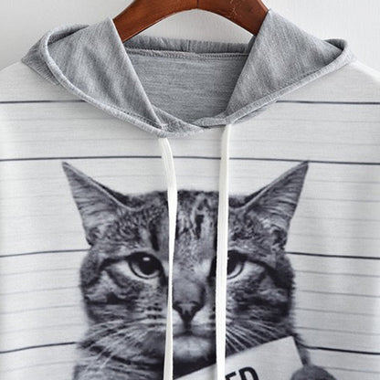 cat hoodies, sweater, women cat hoodie sweatshirt, cat women sweatshirt, cat women top Women's grey hoodie