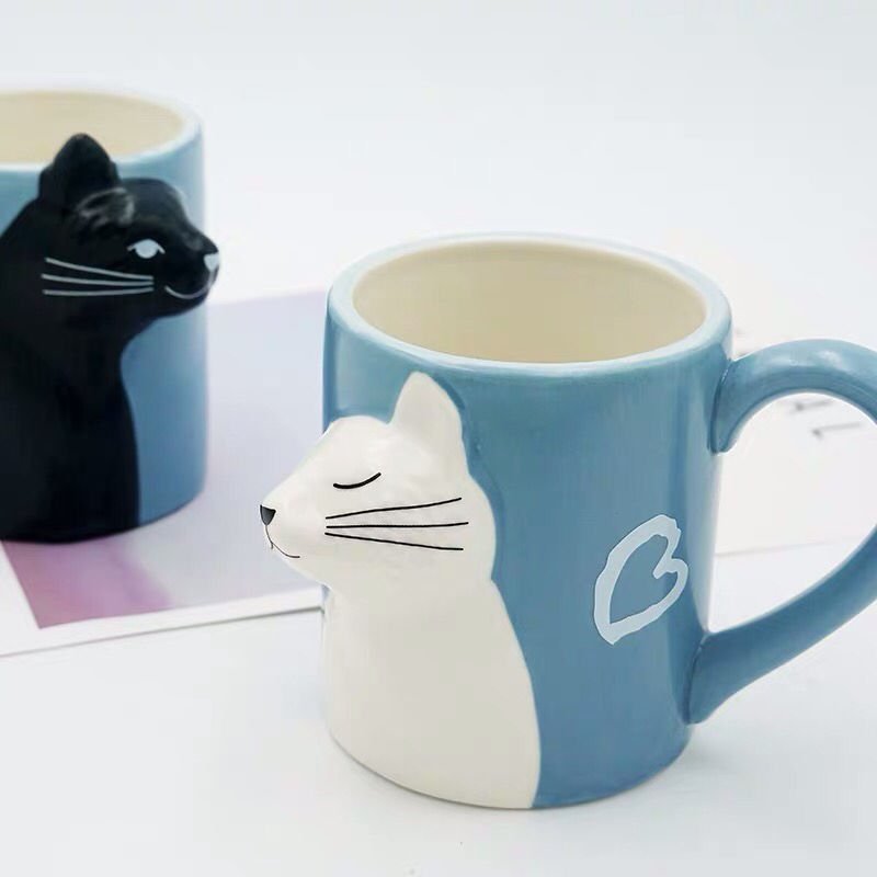cat mug, cat cup, cat lover mug Couple Cat Mug