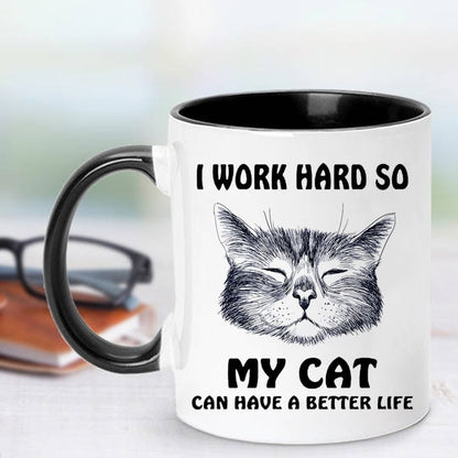 cat mug, cat cup, cat lover mug Funny Cat Lover Mug