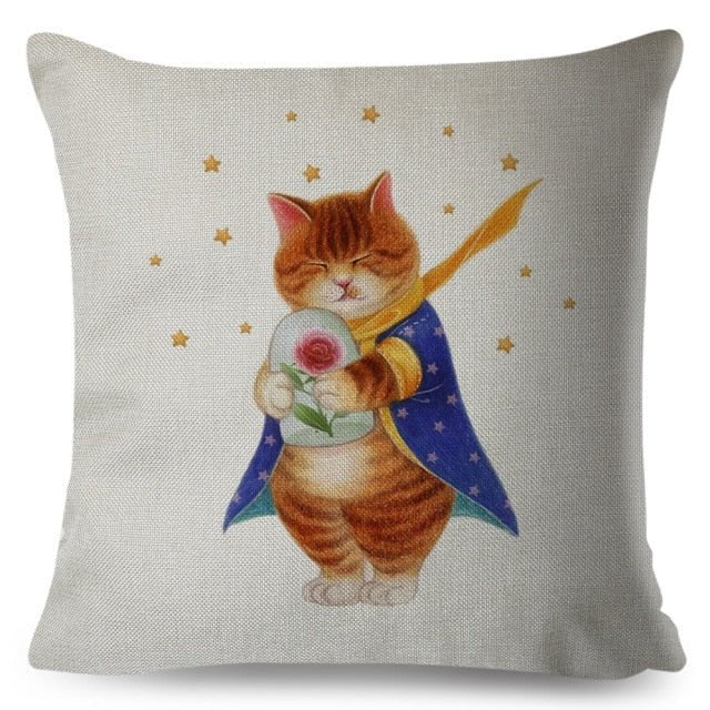 cat pillow cases, pilow cases, cat cushion cover 450mm*450mm / 10 Lovely Cat PillowCases LCP:0002523276573