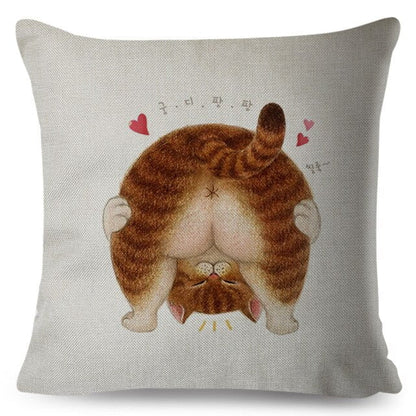 cat pillow cases, pilow cases, cat cushion cover 450mm*450mm / 3 Lovely Cat PillowCases LCP:0002523276573