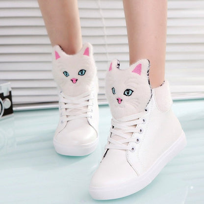cat sneakers. sneakers, women flat shoes Cute Cat Sneakers with Ears