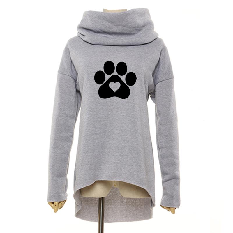 cat sweatshirt, cat pullover, women cat sweatshirt, women sweatshirt, cat hoodie for women Hoodie, Paw Heart Print