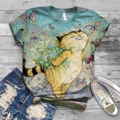 Cat t-shirts, cat lovers t-shirt D6H588ZS / S T shirt Cat Lady