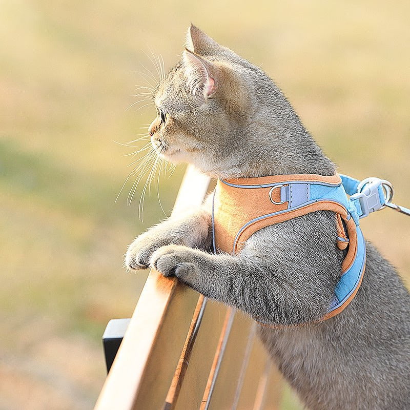 cat walking rope, cat traction rope, vest styles chest Cat Walking Rope