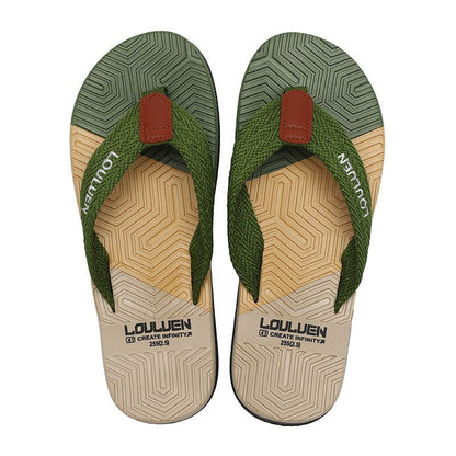 slippers, scandal, flip flops Army Green / 40 Men's Luen Flip-flop Sandals CJNS145358713MN