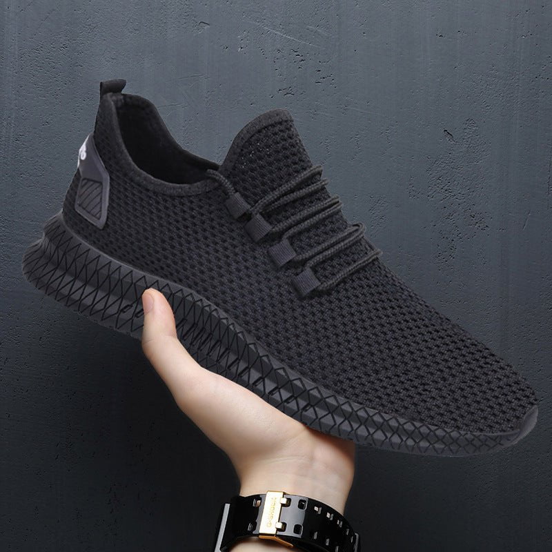 sneakers, men's sneakers, Black / 43 QR-Breathable mesh running shoes CJBHNSNS11660-Black-43