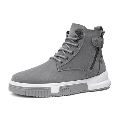 sneakers, men's sneakers, Grey / 7 Martin boots round toe shoes CJBHNSNS25522-Grey-40
