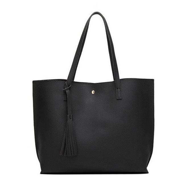Crossbody and handbag Black Handbag "LOE" Soft Leather Bag. CJNS115436802BY