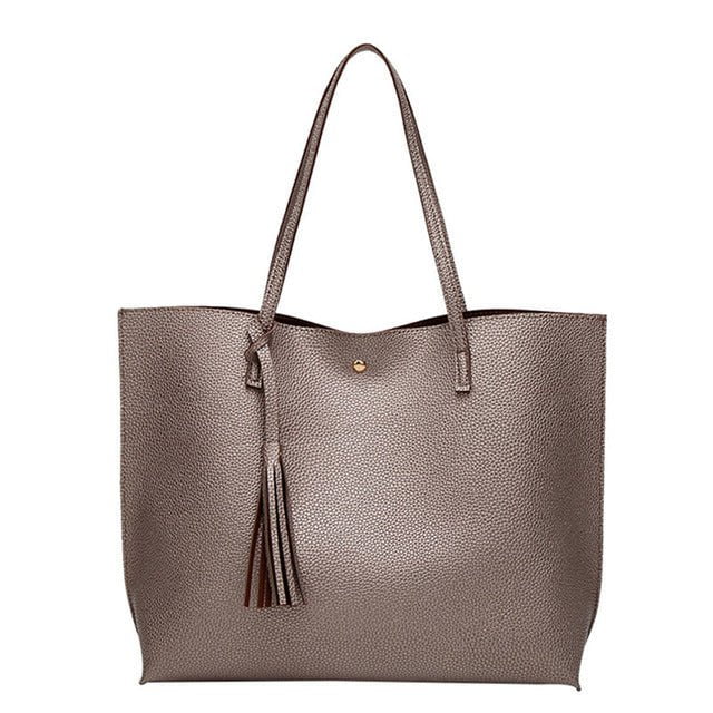 Crossbody and handbag Champagne Handbag "LOE" Soft Leather Bag. CJNS115436806FU