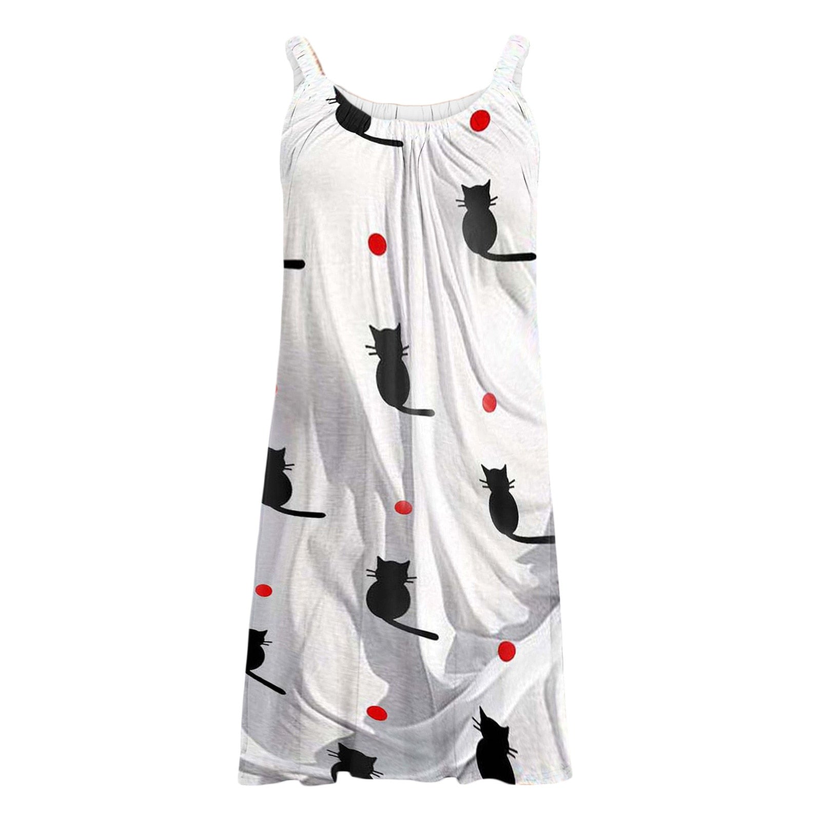 dress, cat dress, women cat dress Dress White and Black Cat