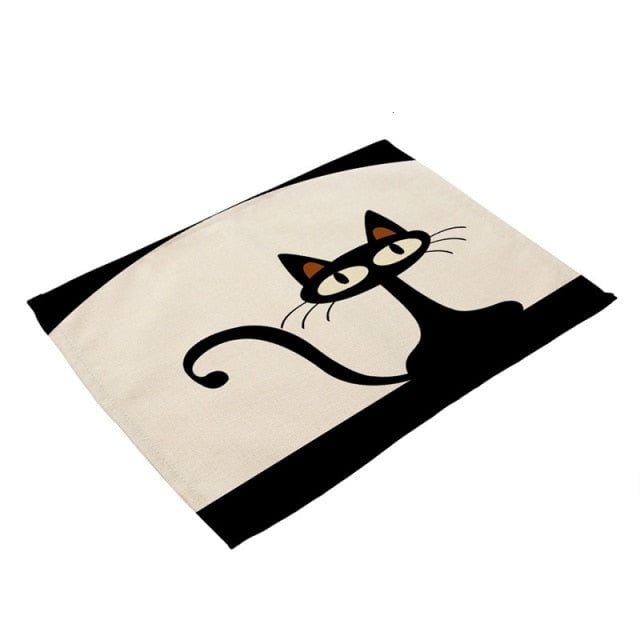 dining mat 2CD-MA0003-4 Black Cat  Kitchen/Table Mats