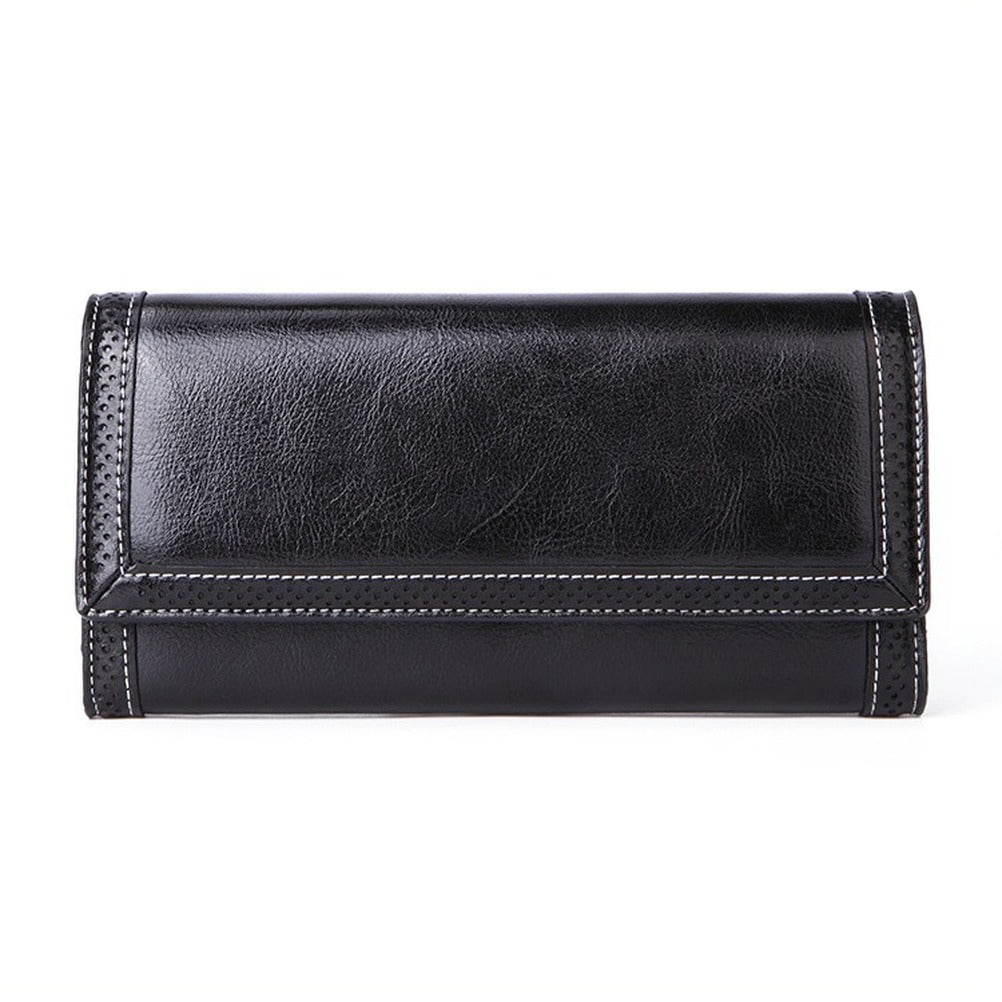 Wallet, long wallet Black Sarah's Long Leather Wallet CJNS151542402BY