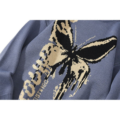 Butterfly knitted sweater oversized Butterfly knitted sweater oversized