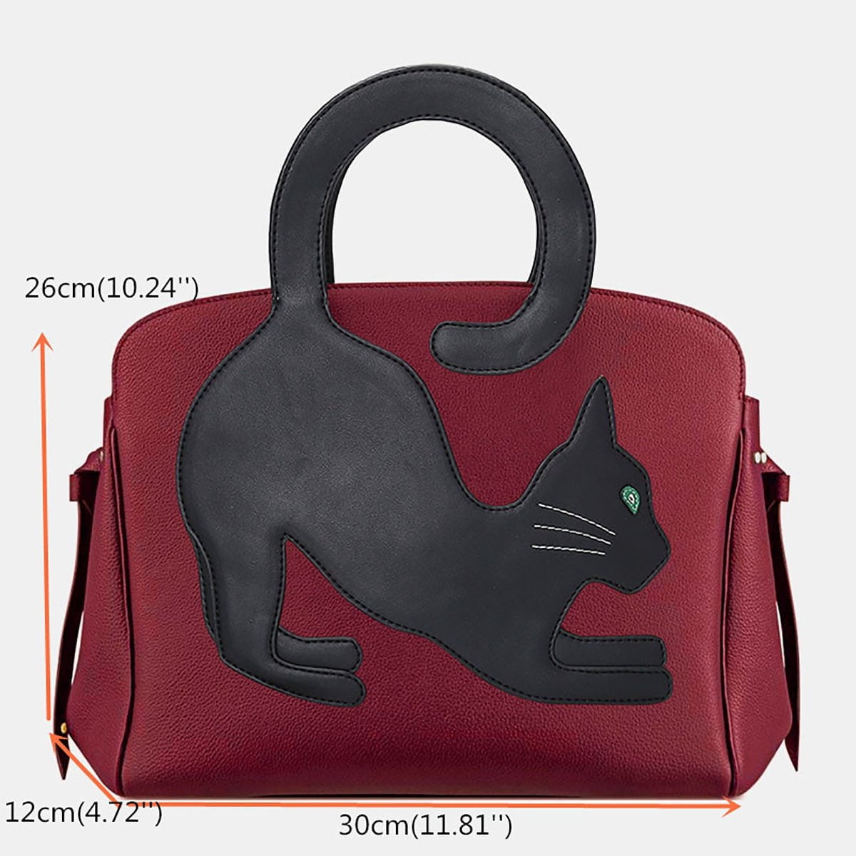 cat habdbag, cat women bag, shouldder bag, handbag Tail Cat Handbag