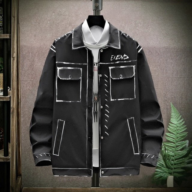 Jacket, outwear coat, outwear jakcet Black / 42-52kg Men coats END END:00388335909.01