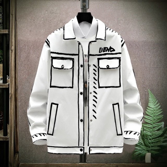 Jacket, outwear coat, outwear jakcet White / 42-52kg Men coats END END:00388335909.06