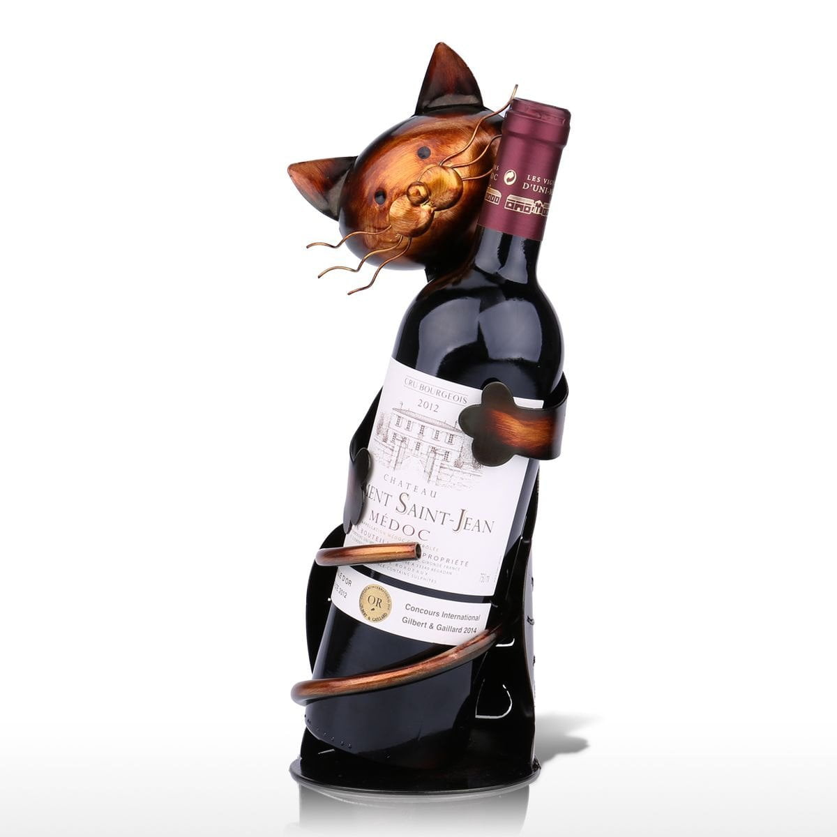 or Home #nofollow, Cat Kitchen, Cat Decoration, Cat Wine Bottle Holder Cat Wine Holder