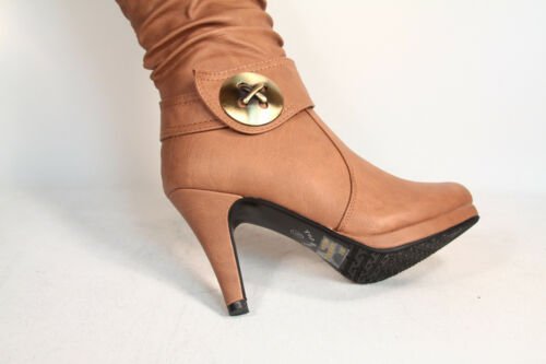 #highheelpletform, #kneehighboots, #highbootsshoe, #bootsshoesize, #bootssize Women's Round Toe High Boots Shoes