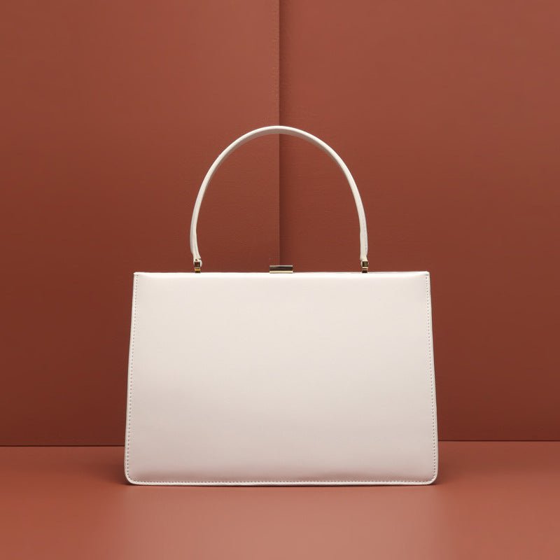 Tote and Shoulder bag White GIVEN Leather handbag CJBHNSNS17019-White