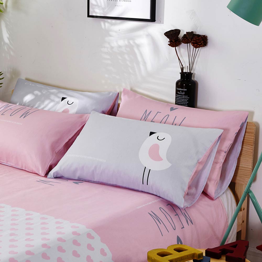 cat Duvet, cat blanket, cat printed duvet, bedding sheets, cat pillowcases, cat bedding sheets, duvet MEOW Duvet Cover Set
