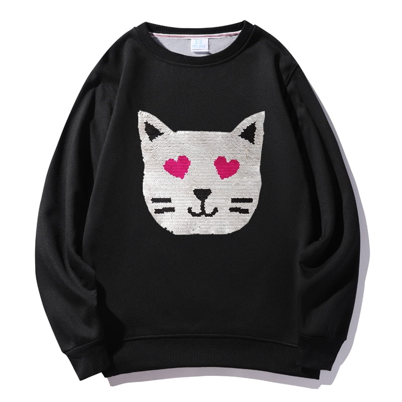 cat hoodie, women cat hoodie, sweatshirt, women cat sweatshirt winter sweatshirts meow