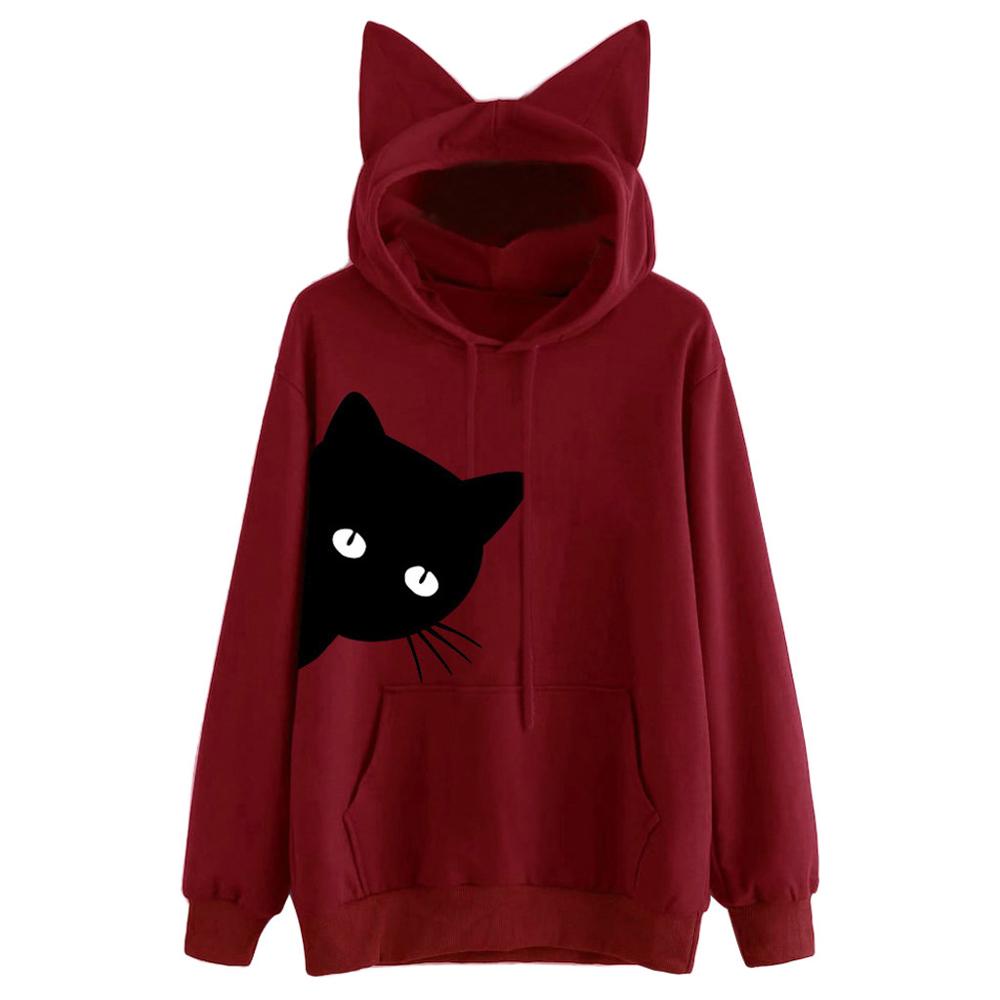 cat hoodies, sweatertshirt, pullover, cold coat Ladies hoodies